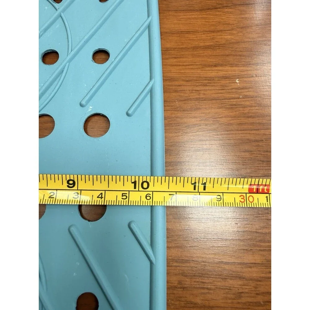 Vintage Better Home Rare Mint Green Rubber Sink Mat  Strainer mat 1996
